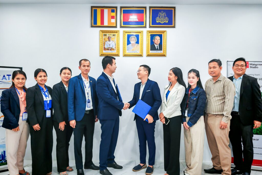 mangrove collaborate with vcat signed MoU and shake hand together